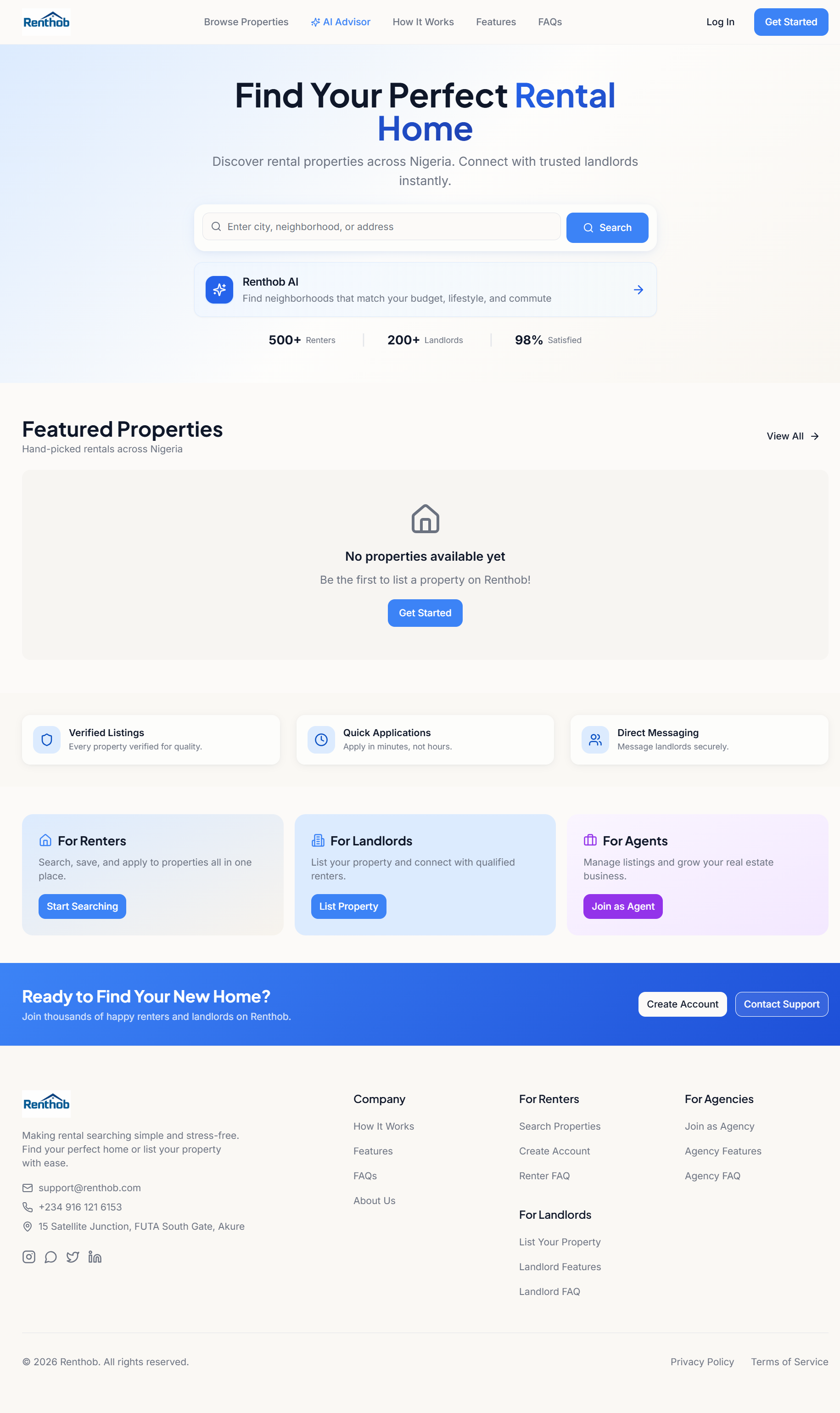 RentHob project preview